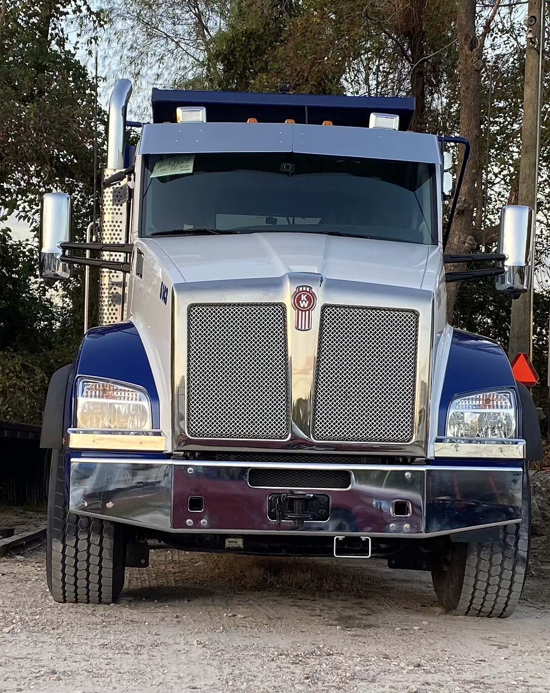 One Way Enterprise dump truck ready for hauling in Houston